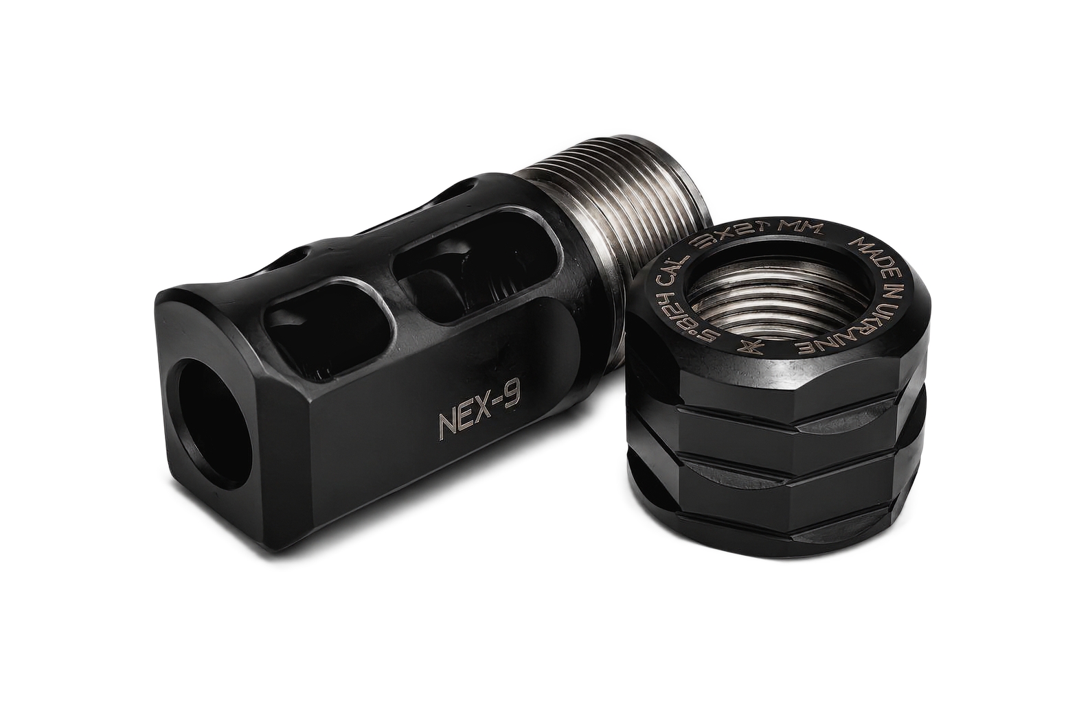 ДГК IMPACT XGUN NEX 9 калібр 9 мм різьба 1/2"-36, Black нержавіюча сталь 420 AISI - Зображення 2